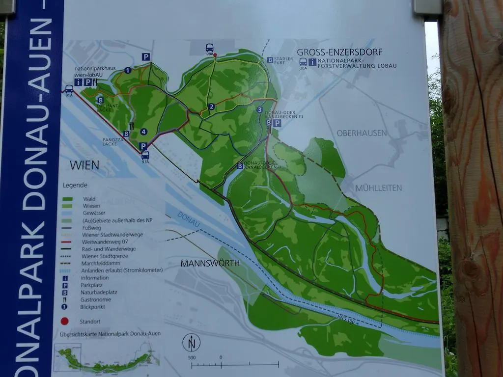 Apartament Ferienwohnung In Lobau Wiedeń